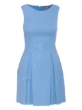 Ermanno Scervino Vintage floral-appliqué mini dress - Blue