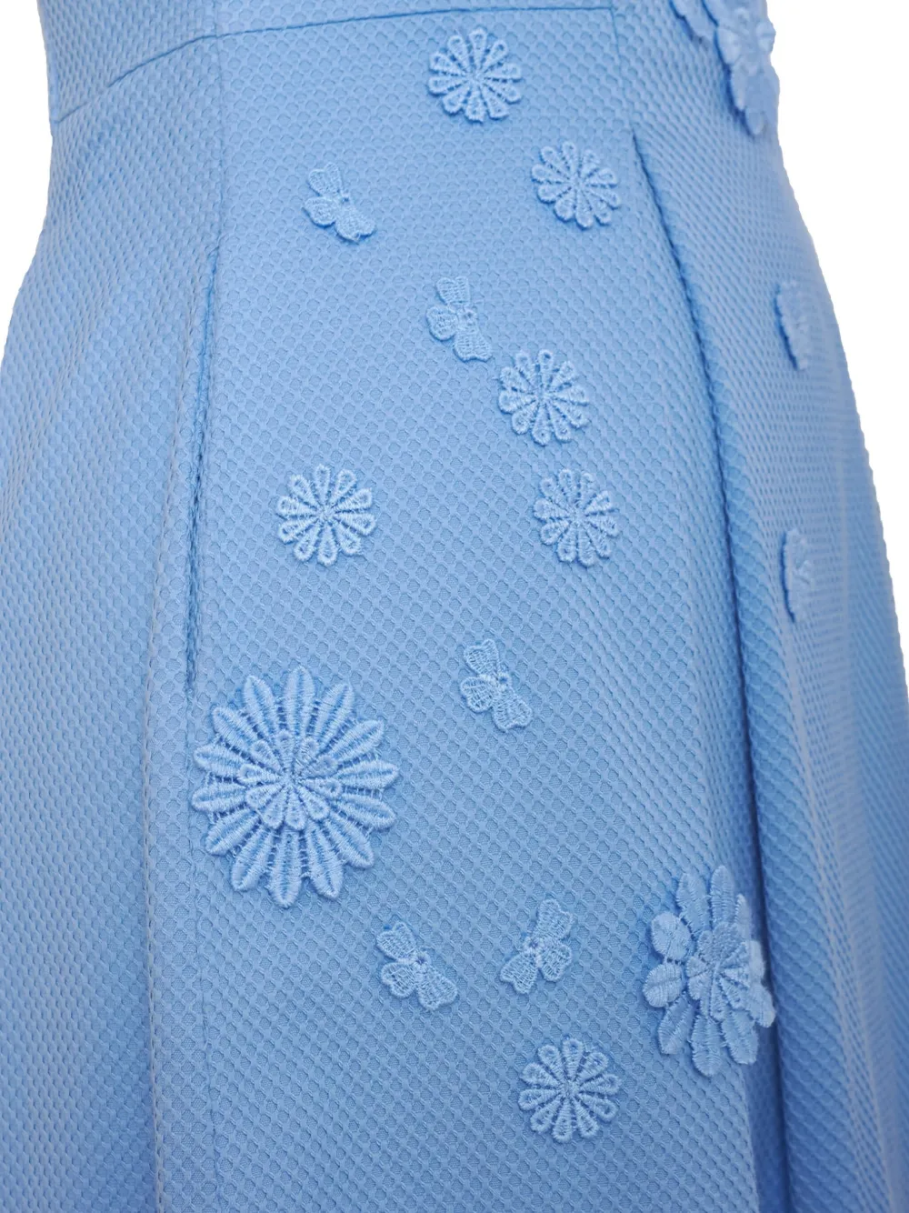Ermanno Scervino Vintage Jurk met bloemenpatch - Blauw