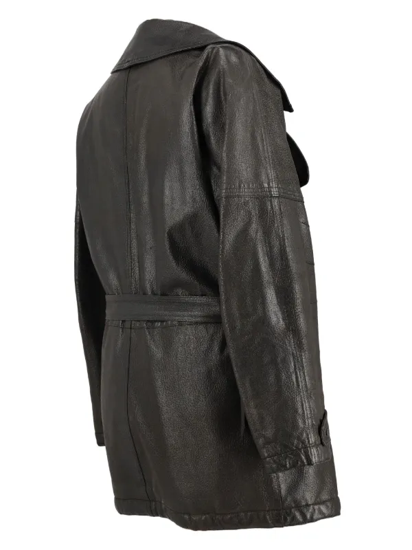 Gianfranco Ferré Pre-Owned Leather Jacket | Black | FARFETCH JO