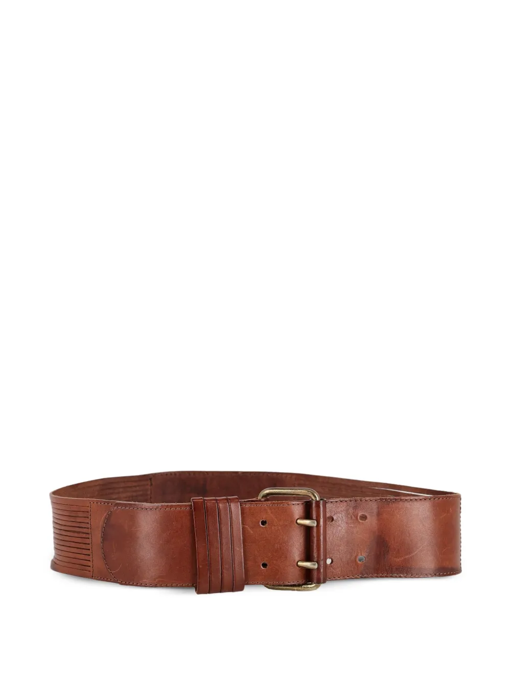 Enrico Coveri Couture Vintage Pre-Owned leather maxi belt - ブラウン Enrico Coveri Couture Vintage Pre-Owned leather maxi belt - ブラウン