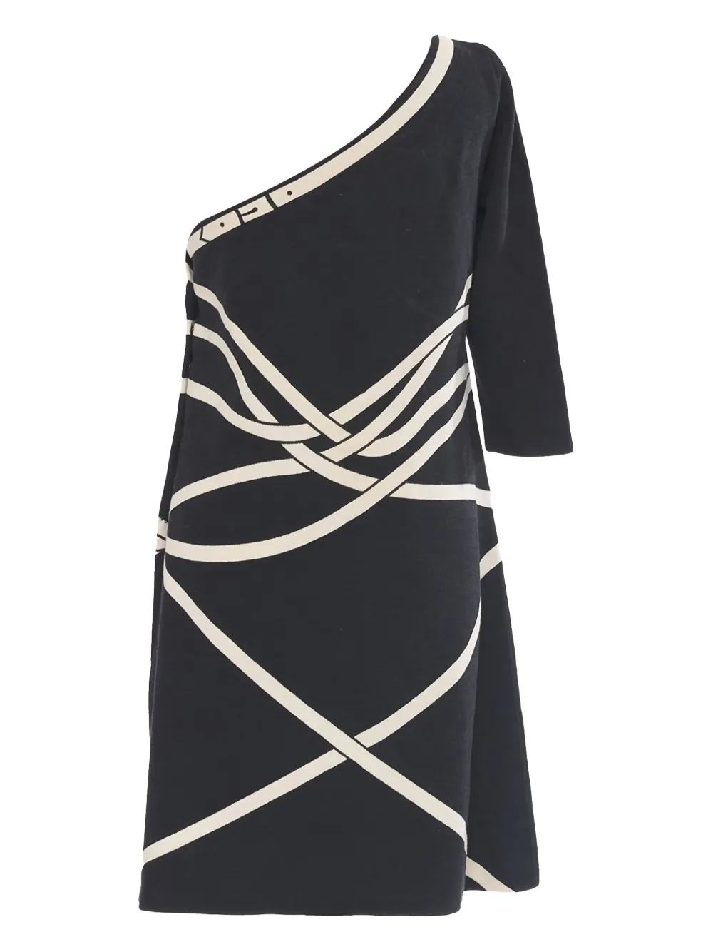 Roberta di Camerino Pre-Owned one-shoulder dress - Zwart