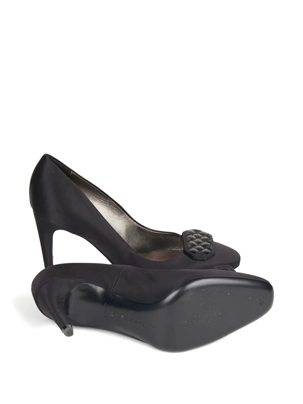 Bottega Veneta Pre-Owned 80mm leather pumps - Zwart