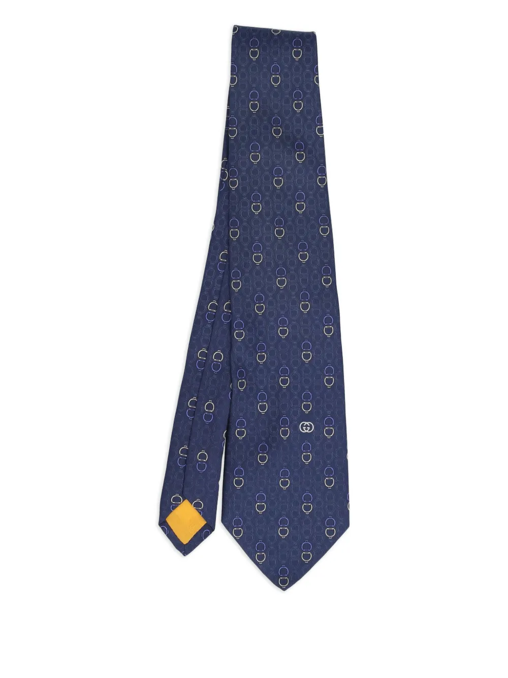 Gucci Pre-Owned Horsebit-motif tie | Blue | Image 1