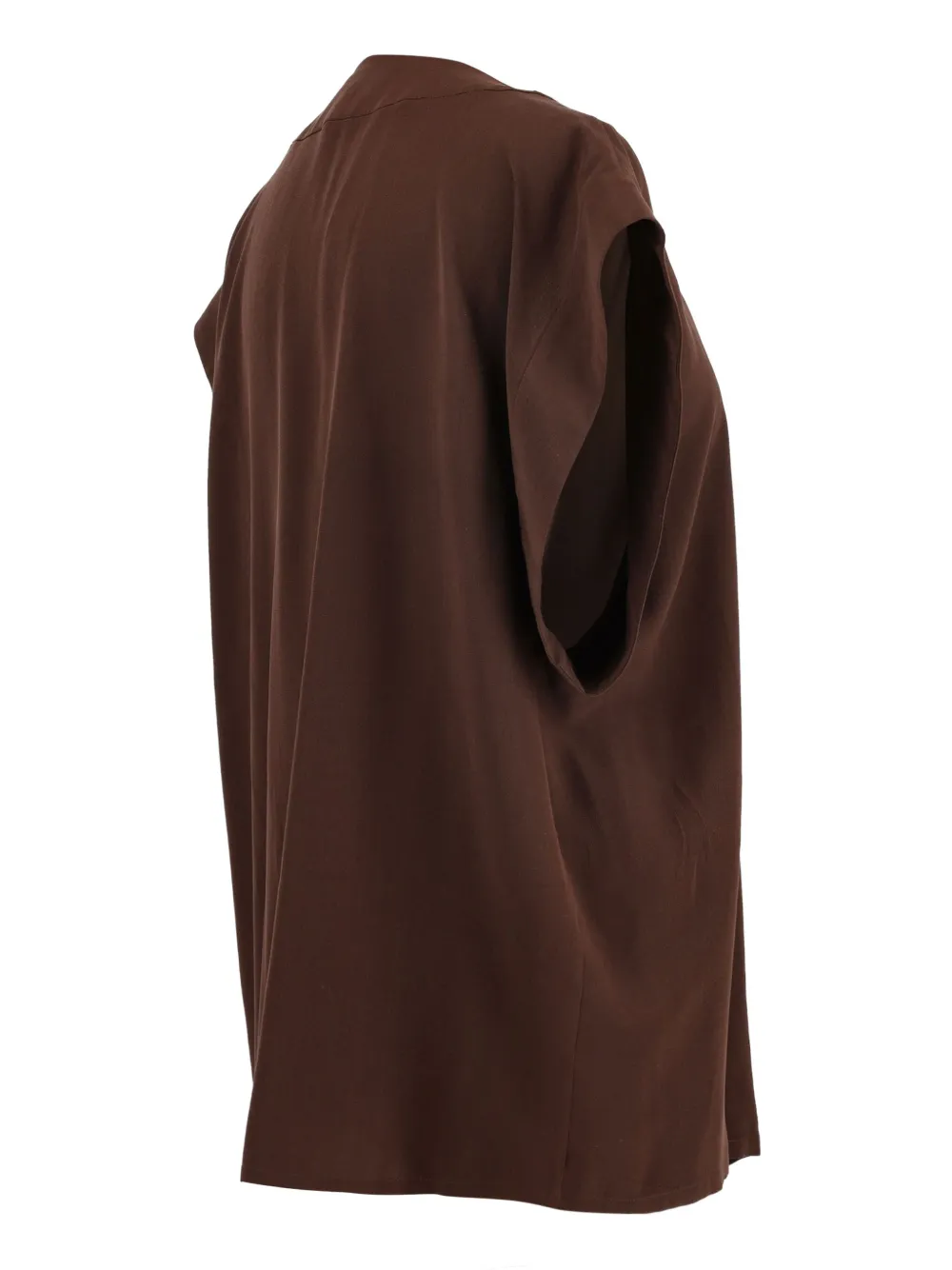 Pre-owned Celine Silk Cardigan In Brown