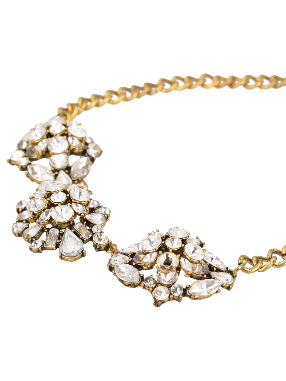 Pre-owned Vintage Crystal-embellished Necklace