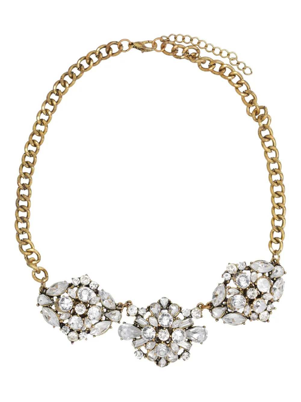 Pre-owned Vintage Crystal-embellished Necklace