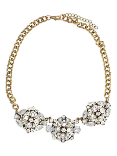 Vintage pre-owned crystal-embellished necklace 