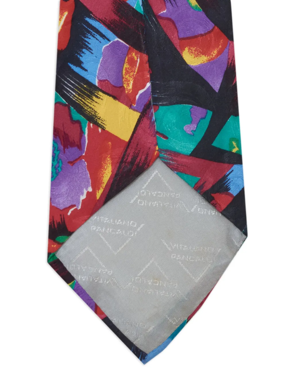 Vintage patterned silk tie | Pre-Owned | Image 2