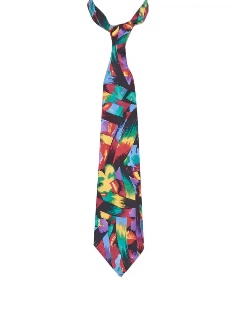 Vintage patterned silk tie