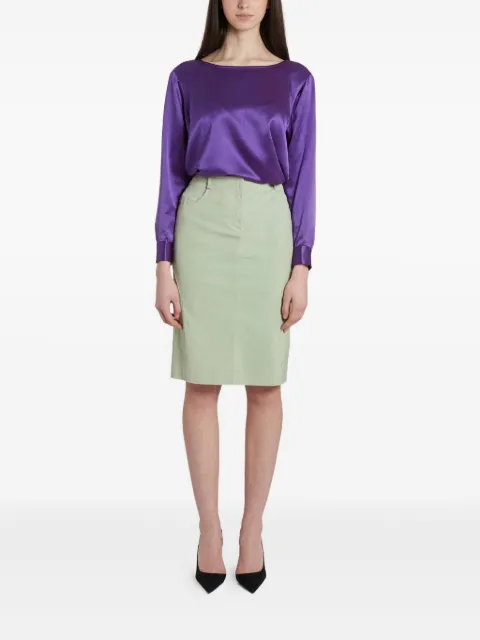 Christian Dior Pre-Owned 1990s wool midi skirt