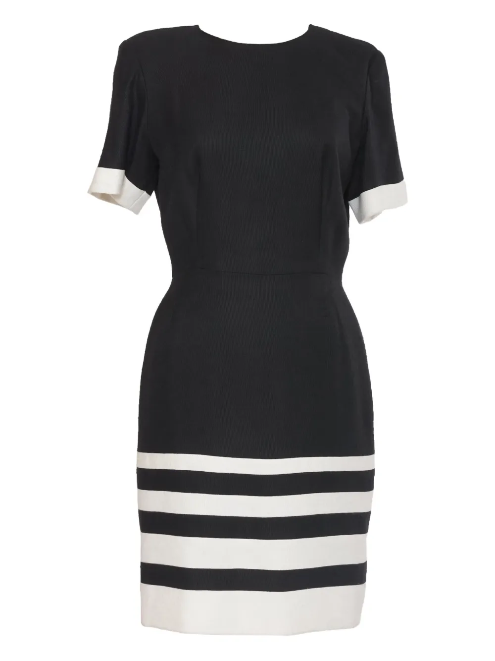 Vintage robe mi-longue pre-owned en lin | bleu | Image 1