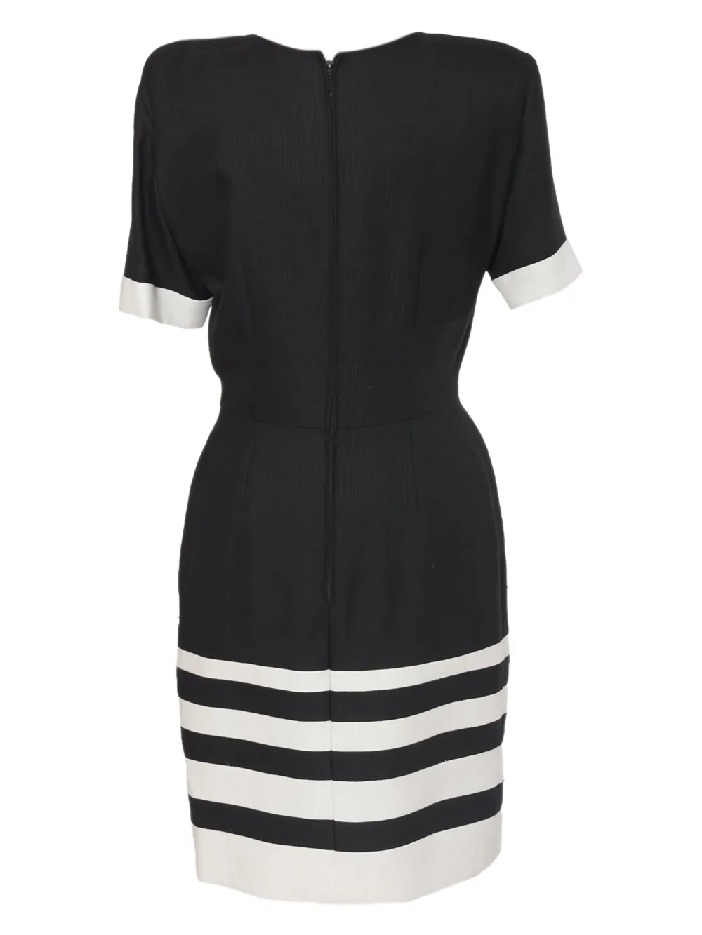 Vintage Pre-owned linnen midi-jurk - Blauw