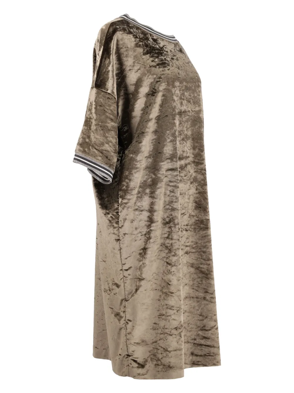 Brunello Cucinelli Vintage pre-owned crew-neck dress - Groen