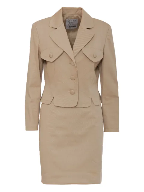 Moschino Pre-Owned cotton skirt suit 