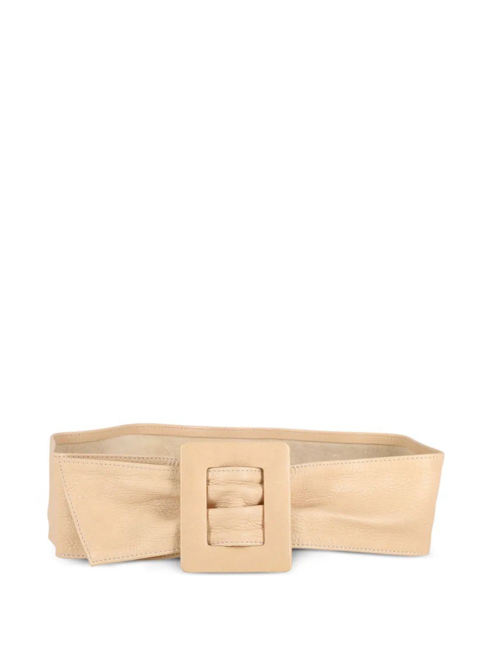 Pre-Owned leather maxi belt