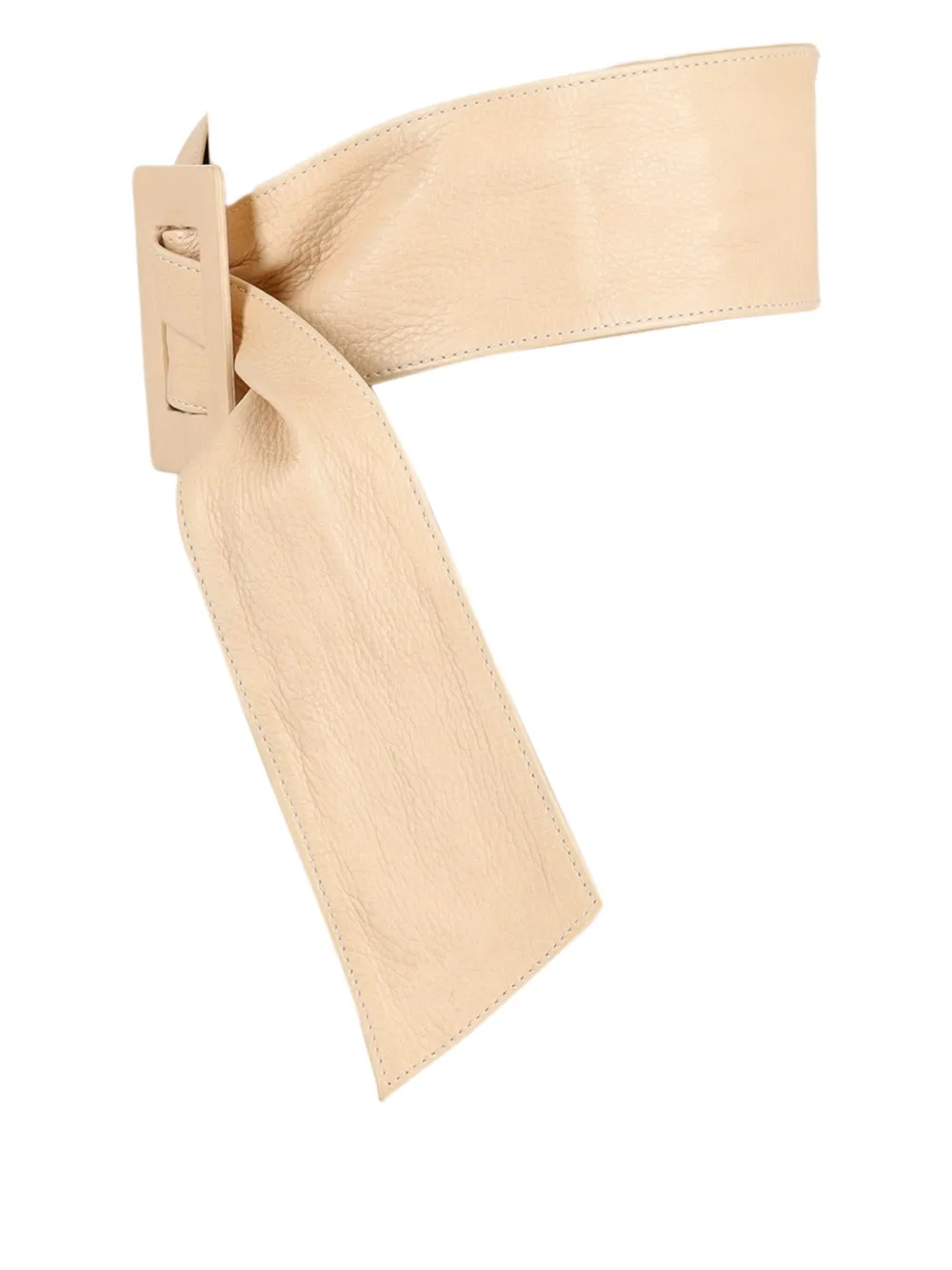 Pre-owned Vintage Leather Maxi Belt