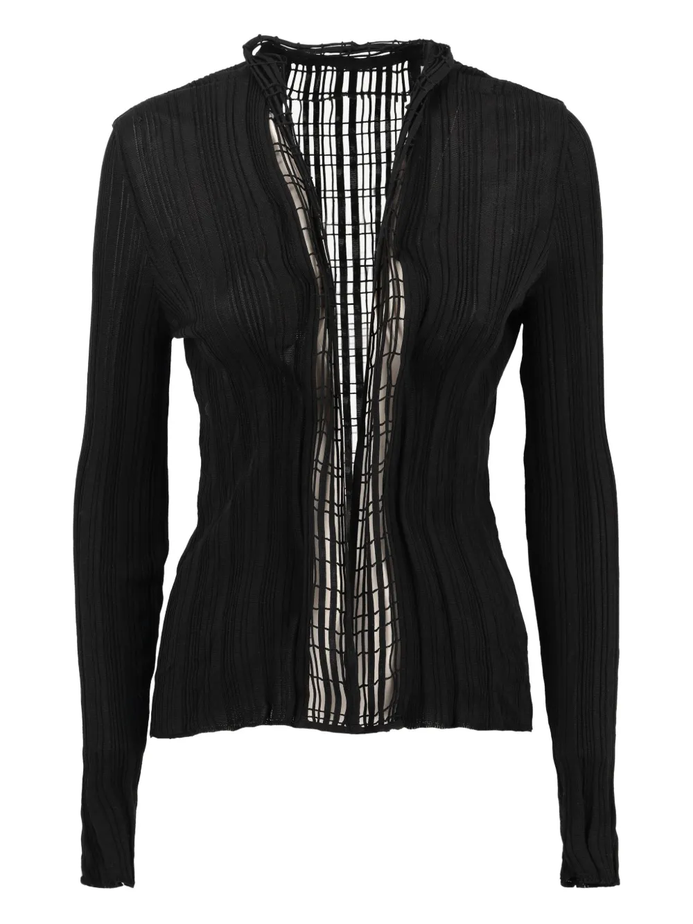 Saint Laurent Pre-Owned cárdigan con aberturas | azul | Image 1