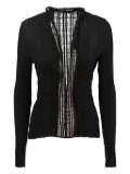 Saint Laurent Pre-Owned cut-out cardigan - Blue