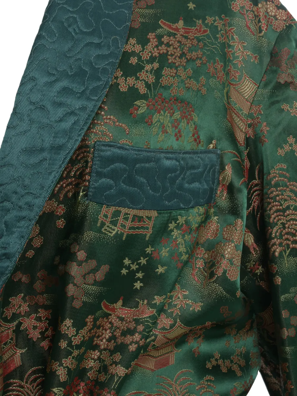 Vintage patterned-jacquard robe | Image 2