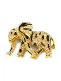Vintage 1980s elephant-shaped brooch - Gold
