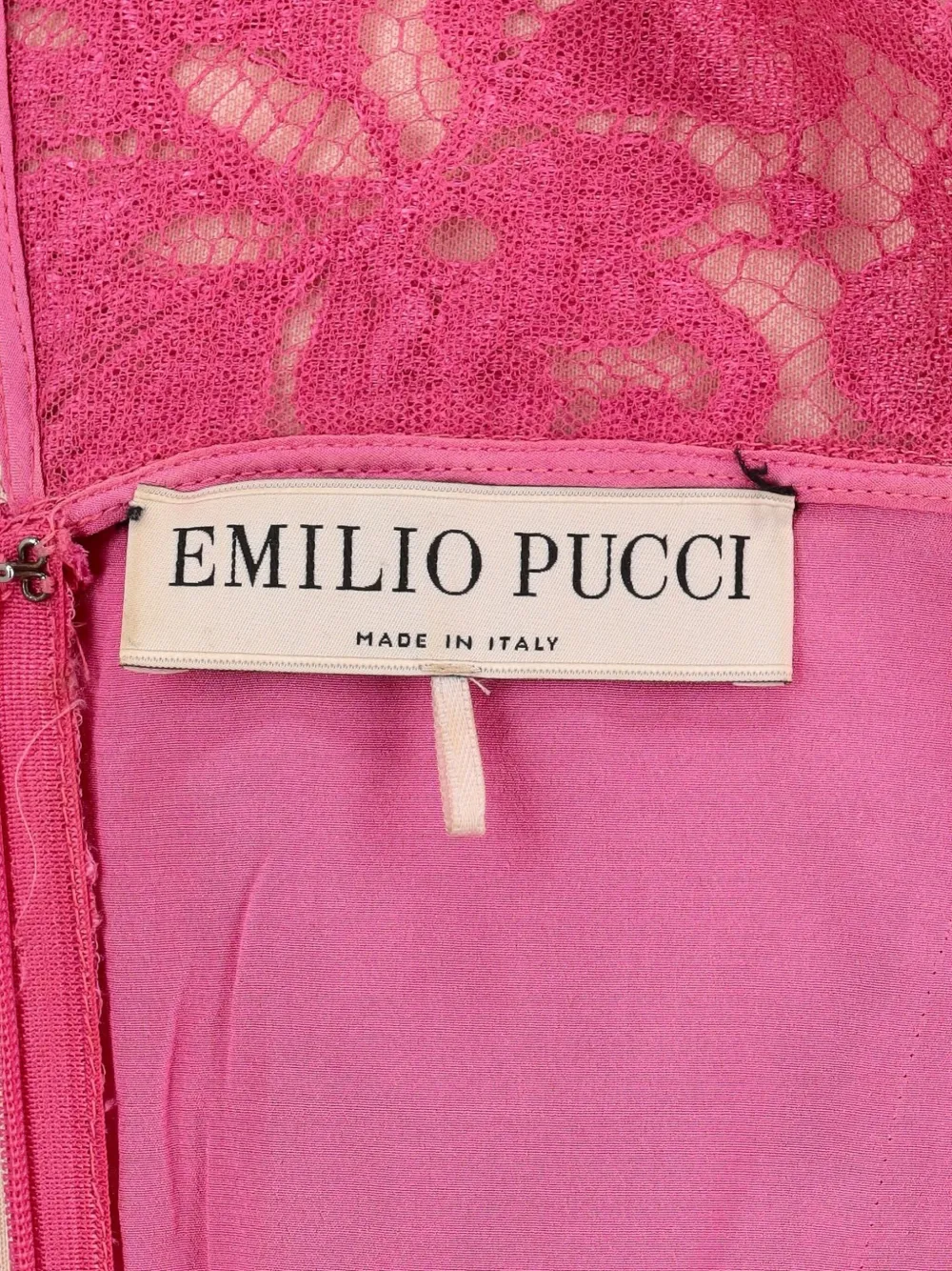 PUCCI Pre-Owned Jurk met geborduurd kant - Roze
