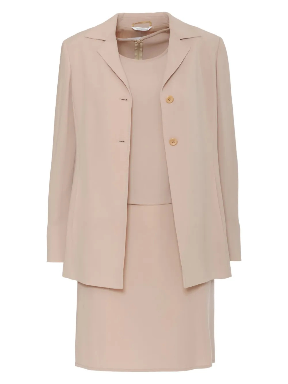 Pre-owned Max Mara Three Piece Suit Beige In Neutral
