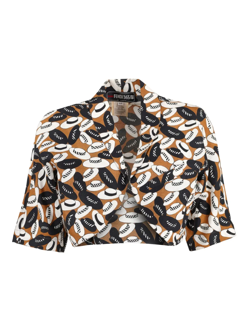 Fendi Pre-Owned 1970s printed bolero jacket | Brown | Image 1