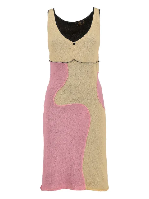 Fendi Pre-Owned patchwork cotton dress