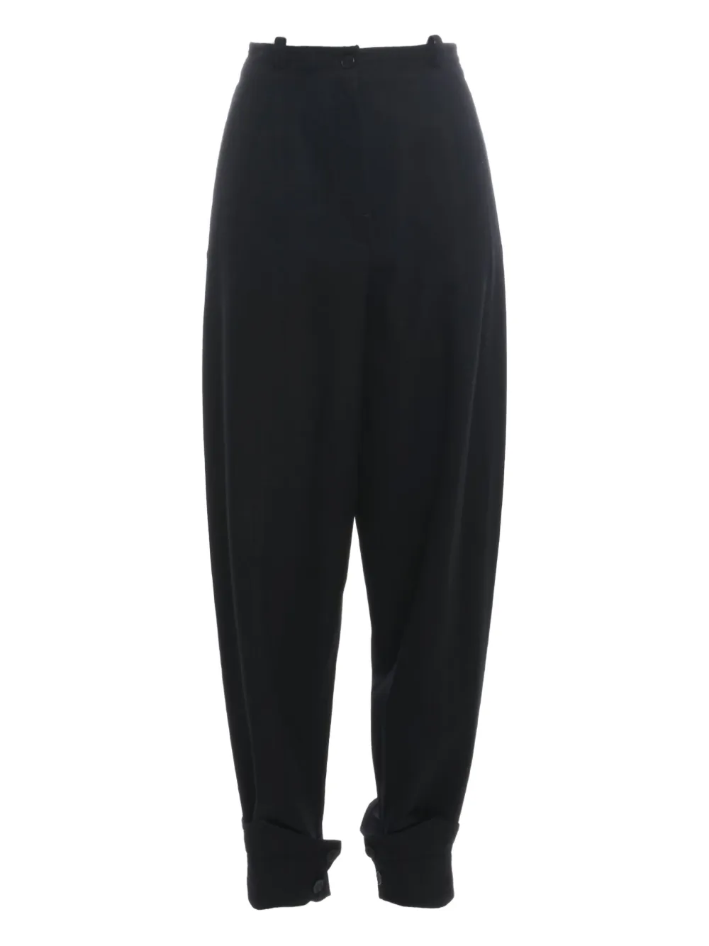 Gianfranco Ferré Pre-Owned 1980s wool trousers - ブラック Gianfranco Ferré Pre-Owned 1980s wool trousers - ブラック