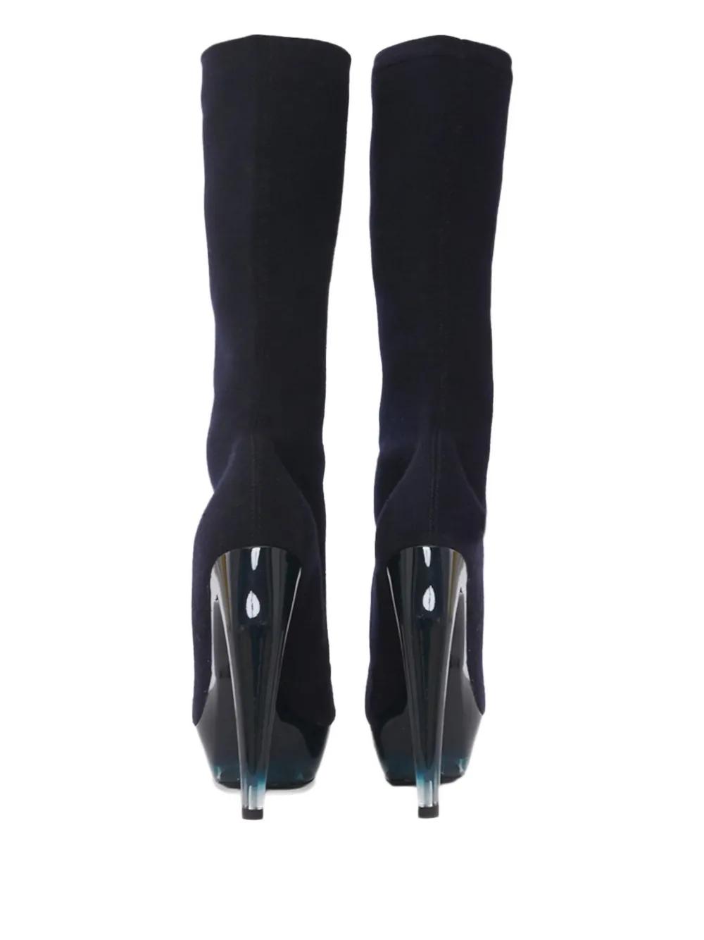 Jil Sander Pre-Owned 150 mm stretch laarzen - Zwart