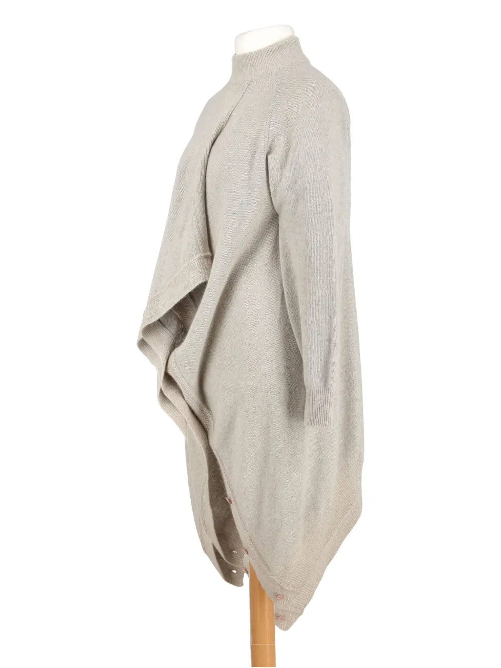 Pre-owned Issey Miyake 1980s Asymmetric Sweater In Gray