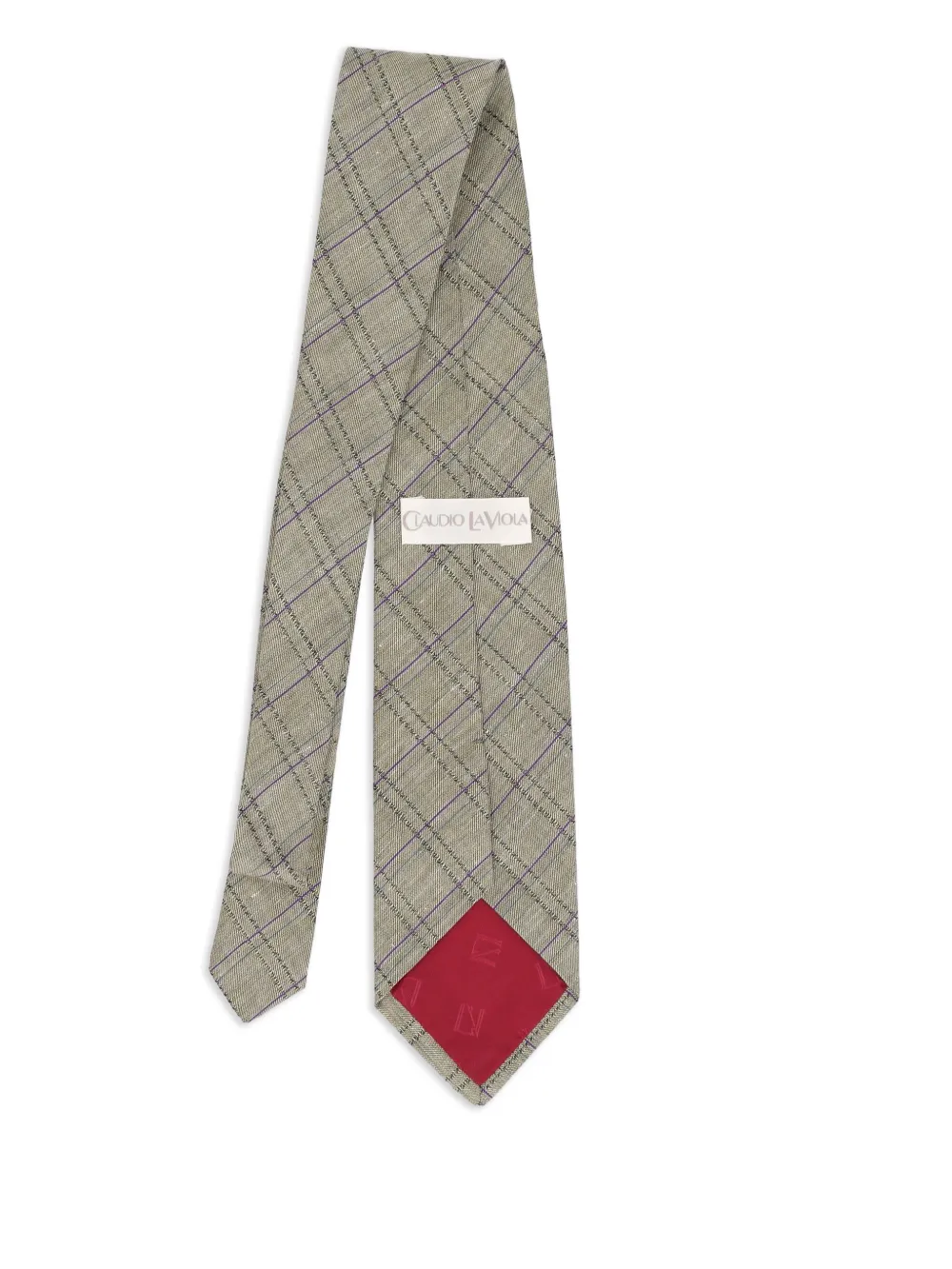 Vintage Pre-Owned check-pattern tie | Image 2