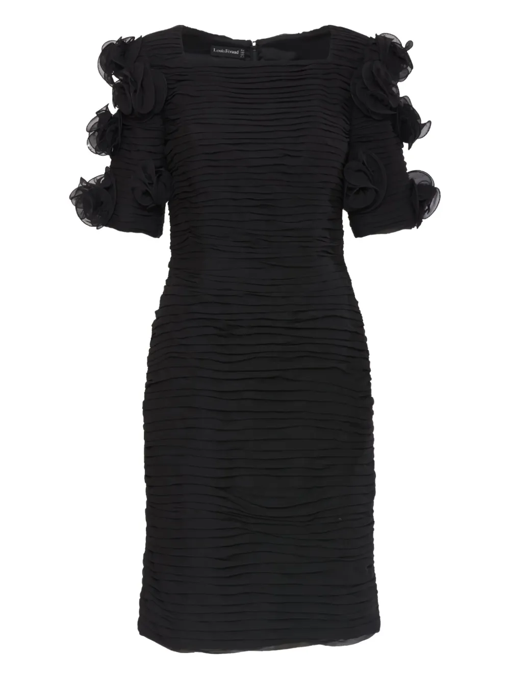 Louis Feraud Pre-Owned robe mi-longue à détails drapés | noir | Image 1