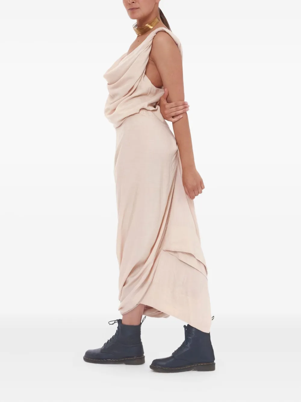 Vivienne Westwood Pre-Owned 2010 gedrapeerde maxi-jurk - Beige