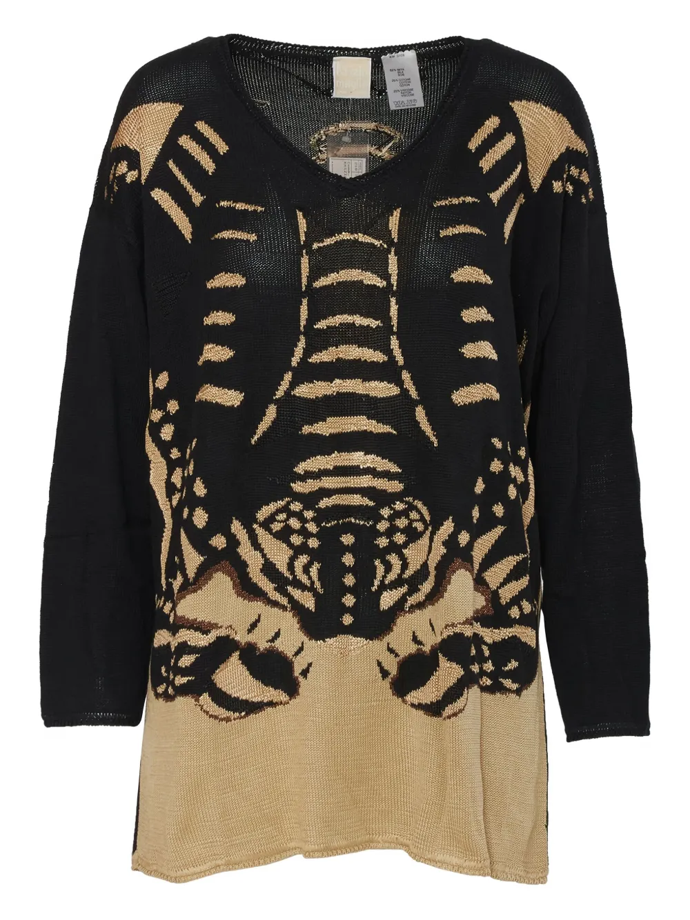 Krizia Pre-Owned playera bordada | negro | Image 1
