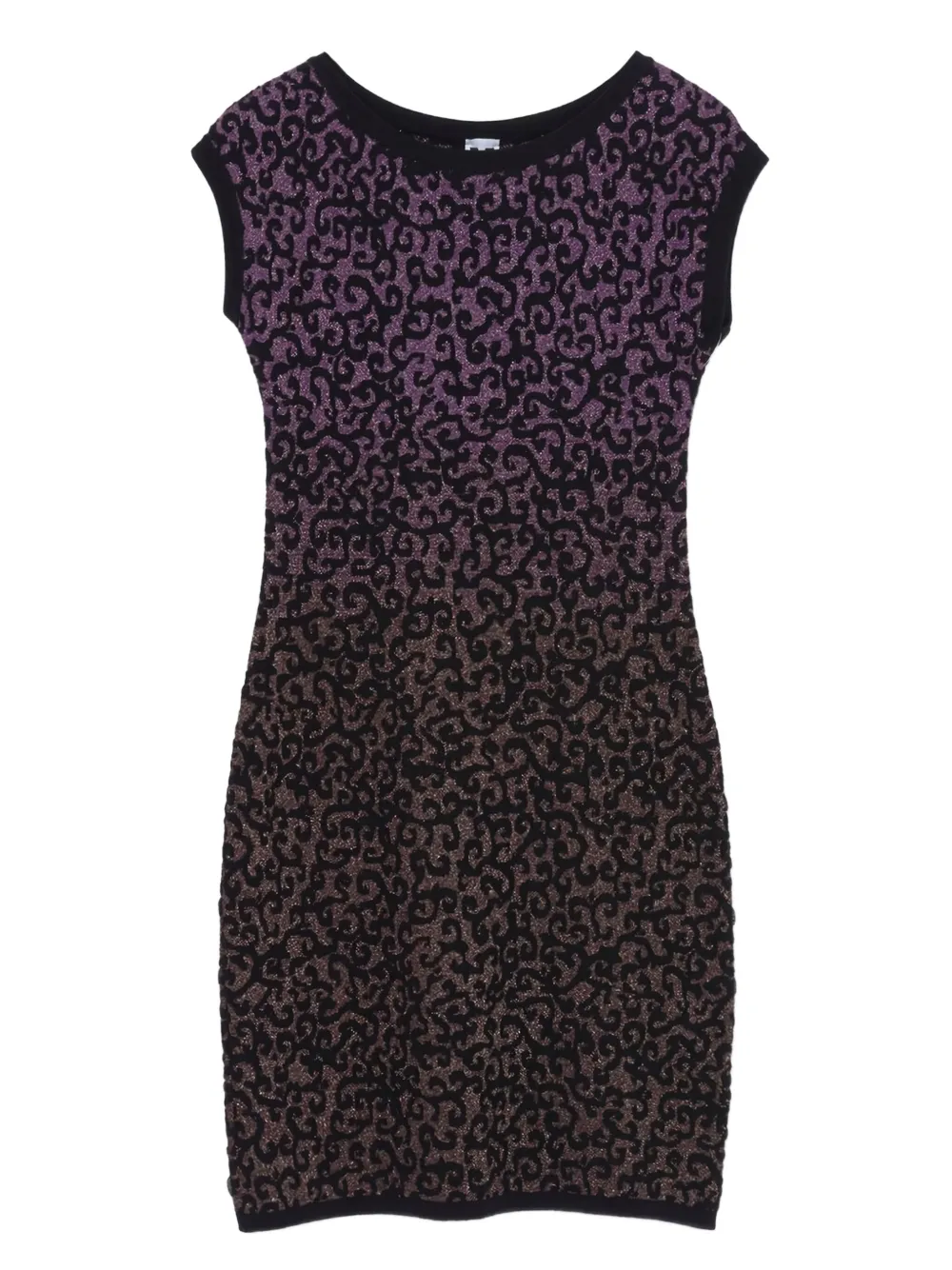 M Missoni Vintage patterned-jacquard mini dress - Viola