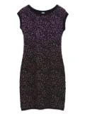 M Missoni Vintage patterned-jacquard mini dress - Purple