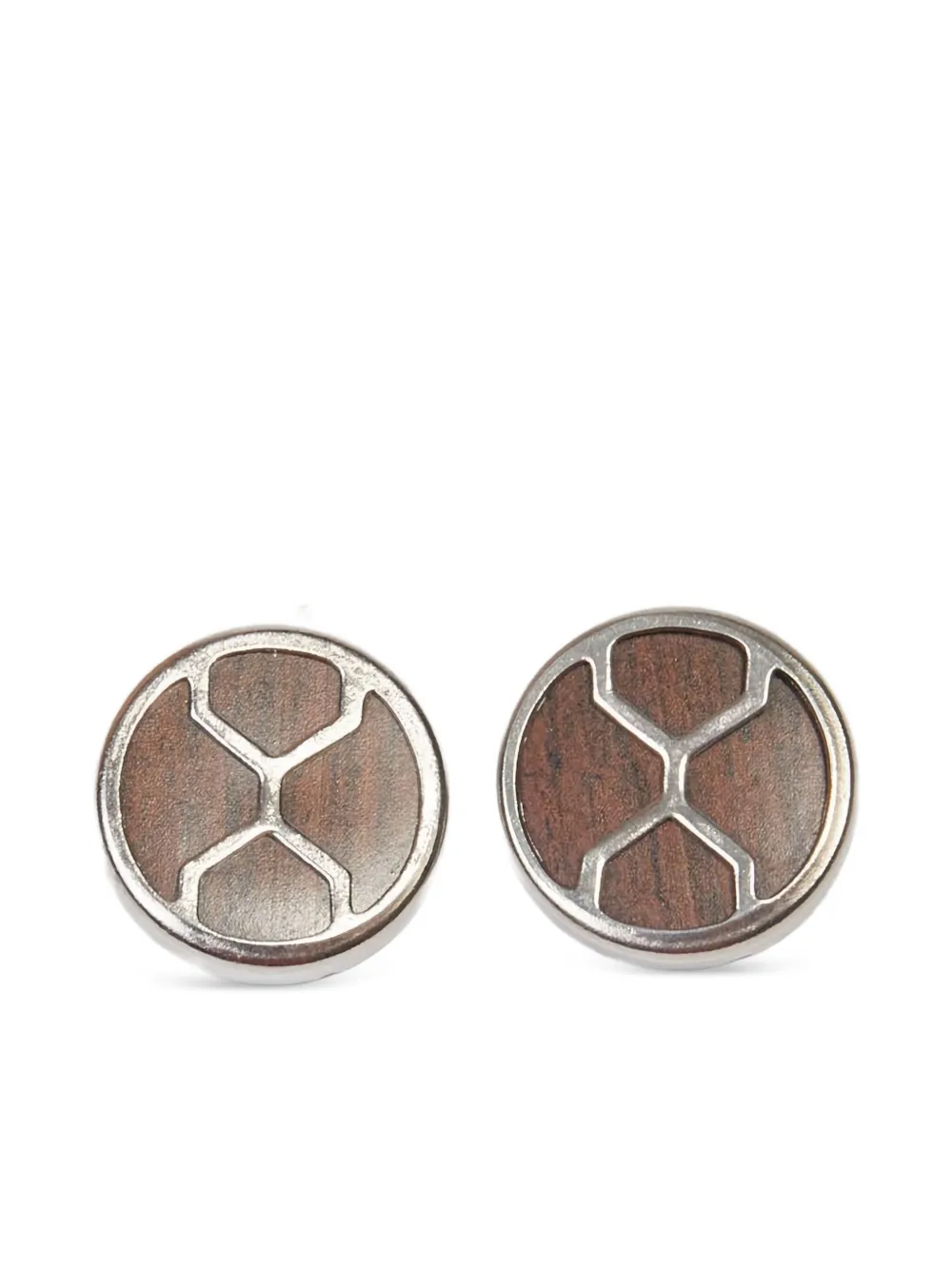 Thierry Mugler Pre-Owned round clip-on earrings | Brown | Image 1