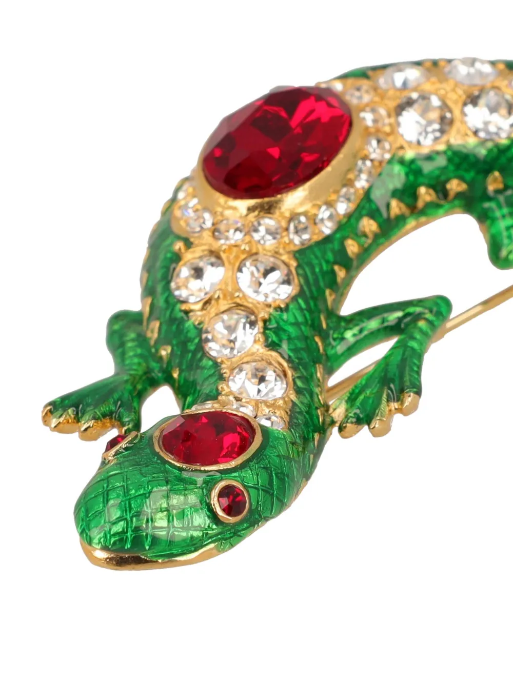 Pre-owned Kenneth Jay Lane Vintage Gecko Brooch