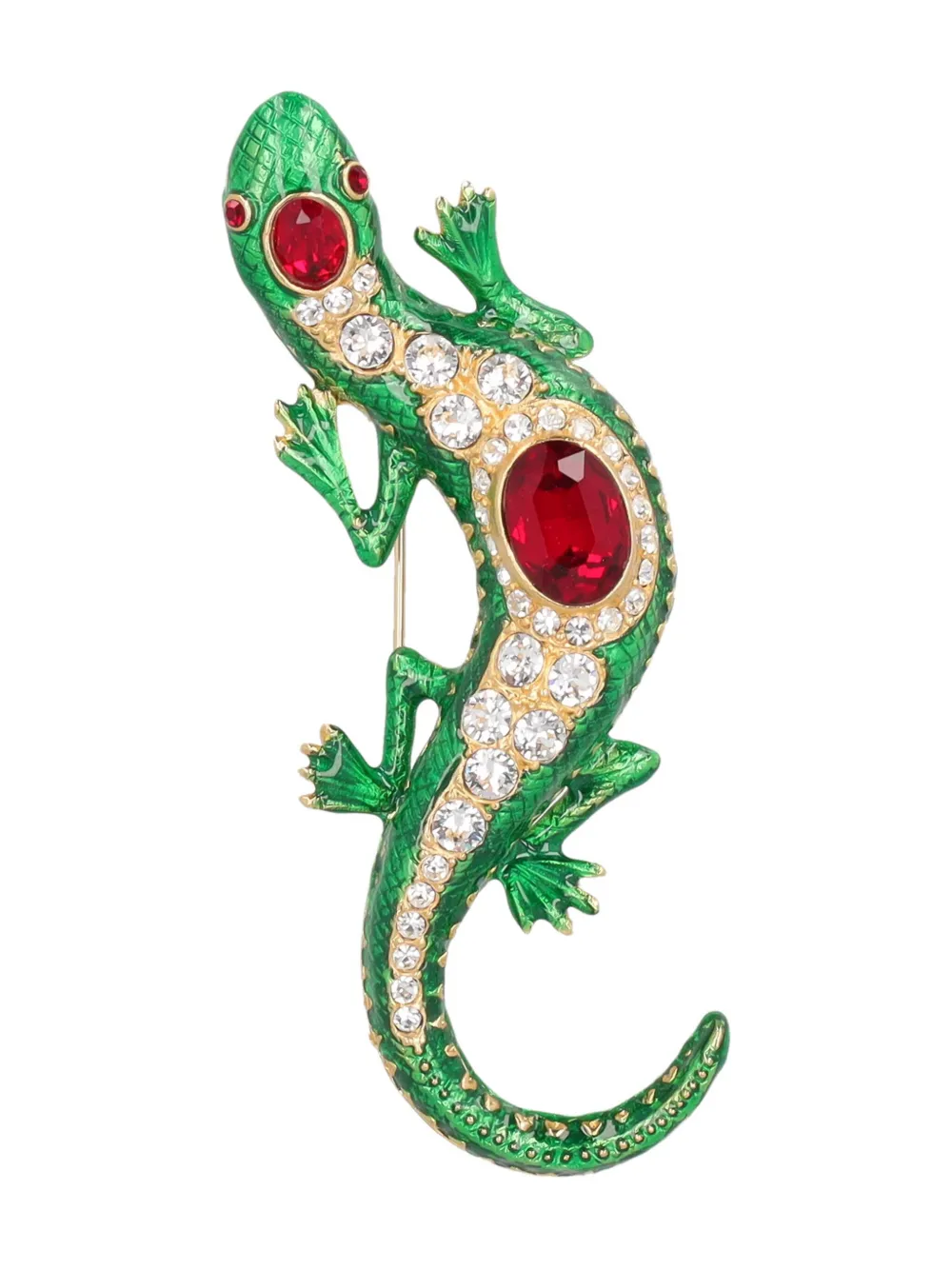 Pre-owned Kenneth Jay Lane Vintage Gecko Brooch