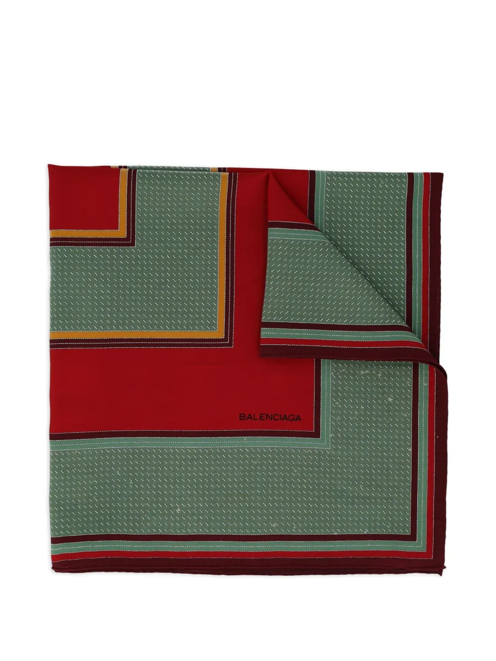 Balenciaga Pre-Owned mascada de seda | verde | Image 1