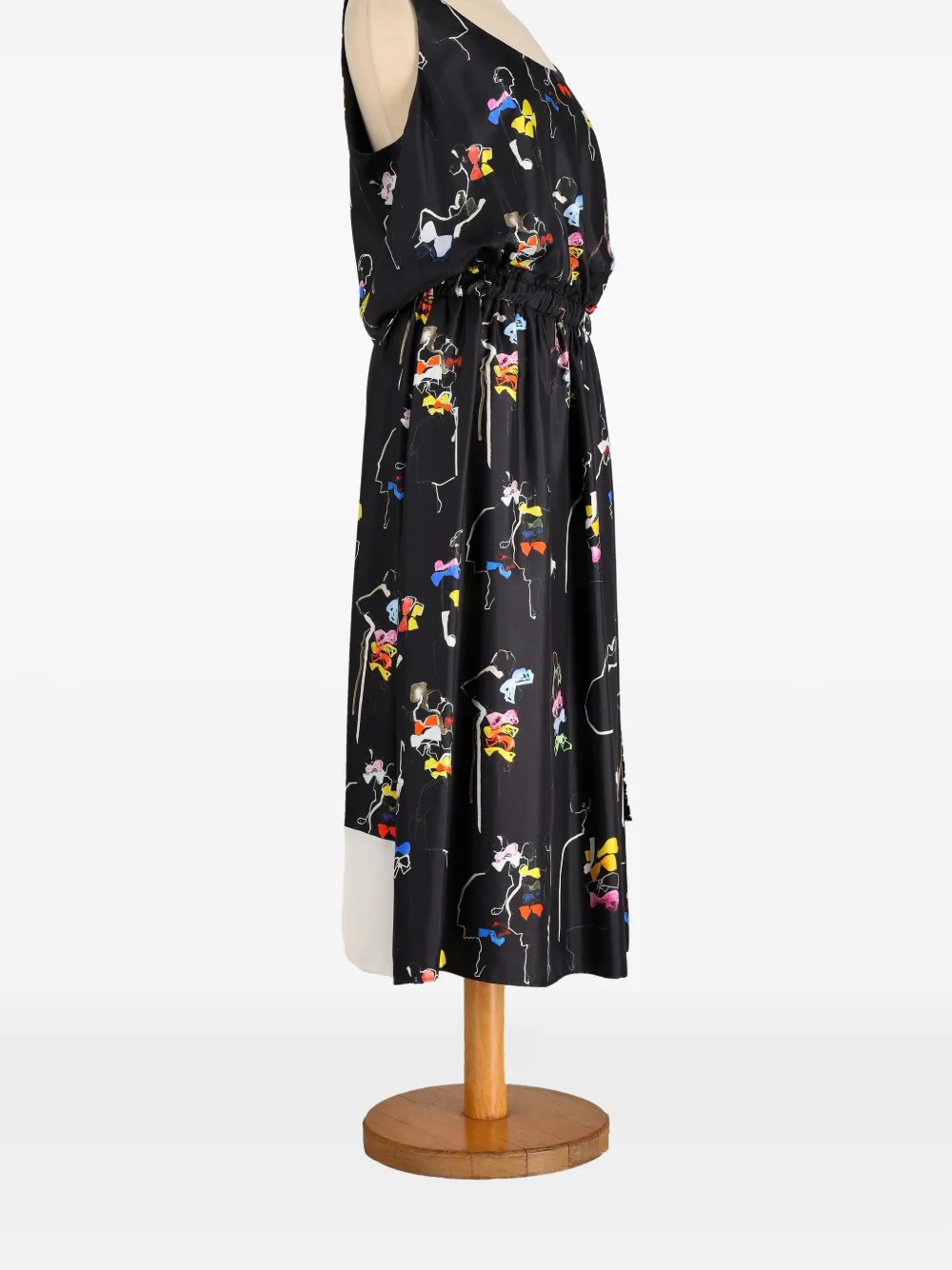 Nº21 2000s pre-owned silk midi dress - Zwart