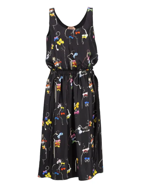 Nº21 2000s pre-owned silk midi dress 