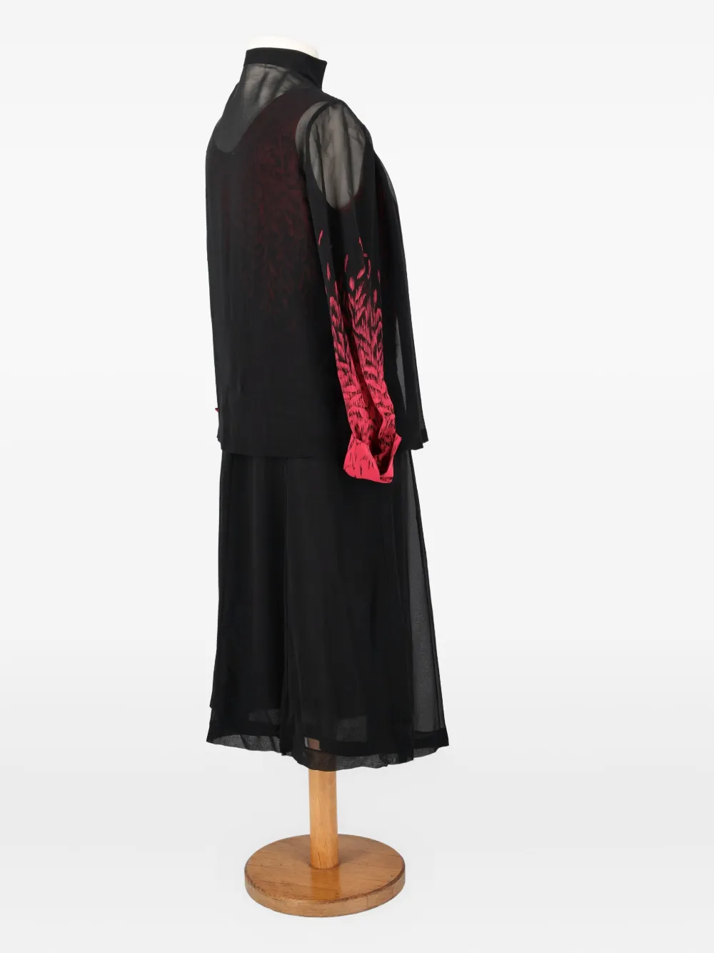 Pre-owned Vintage Silk Belted Dress