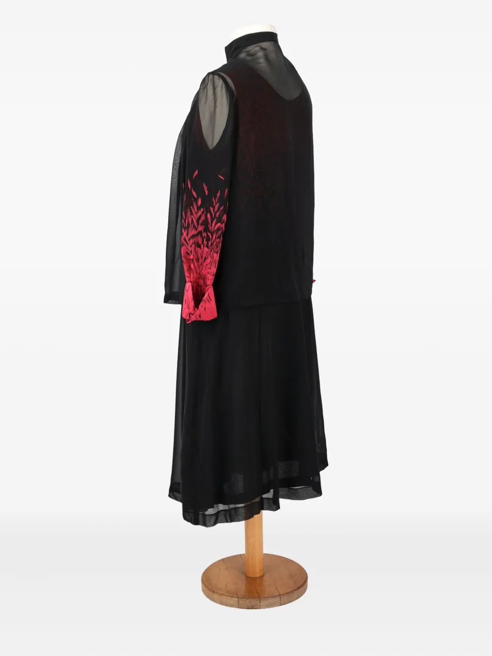 Pre-owned Vintage Silk Belted Dress