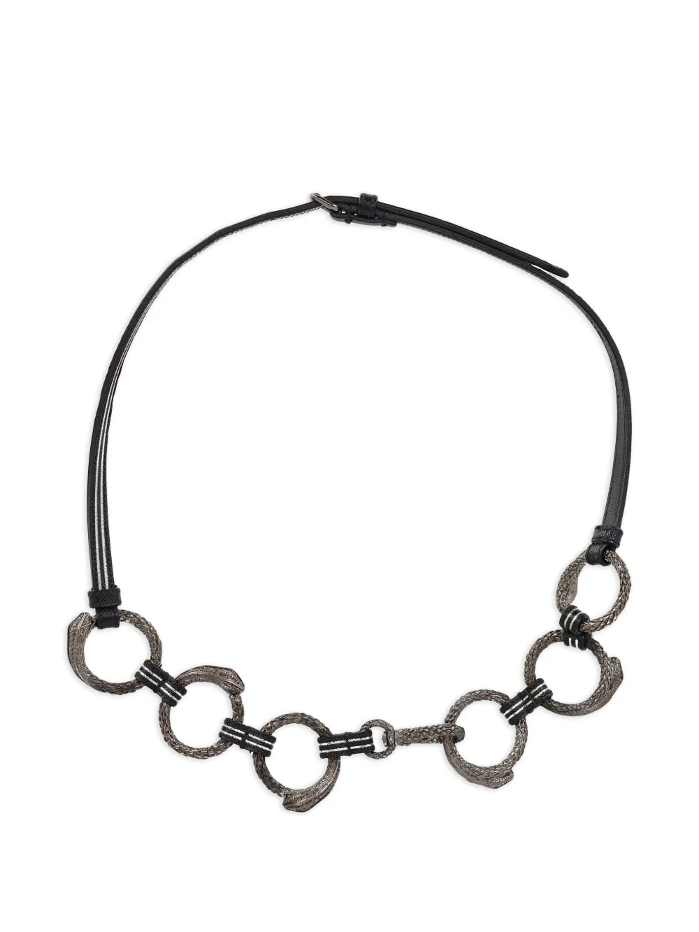 Prada Pre-Owned Jewel leather belt | Black | Image 1