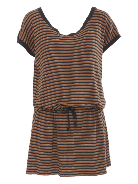 Kenzo Pre-Owned vestido de algodón con rayas estampadas