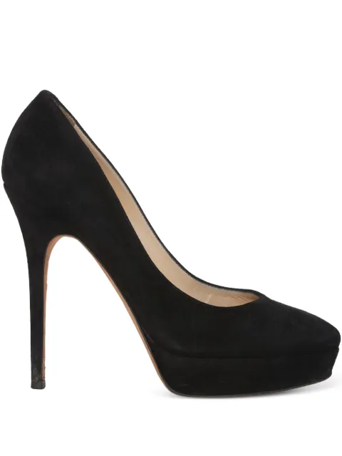 Jimmy Choo Pre-Owned zapatillas de gamuza con tacón de 130mm