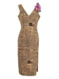 John Galliano Pre-Owned 2000s Gazette dress - Neutrals