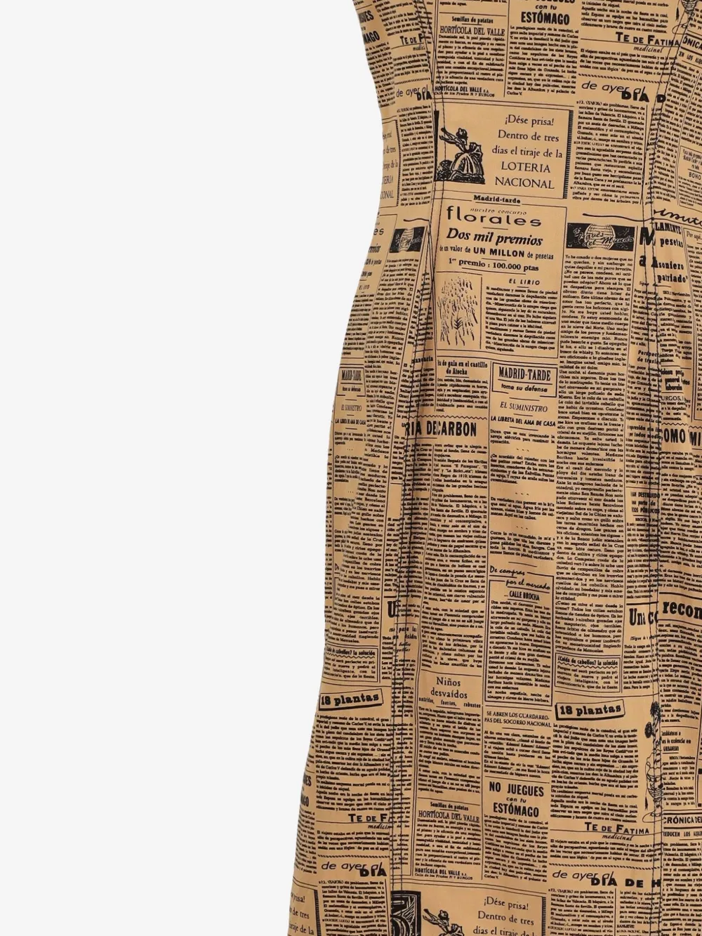 John Galliano Pre-Owned 2000s Gazette dress - Beige